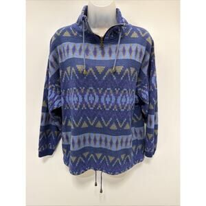 Vintage 80s 90s Marisa Christina Unisex Sweater Pullover Size Medium Aop Aztec